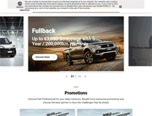 Tablet Screenshot of fiatprofessional.ie